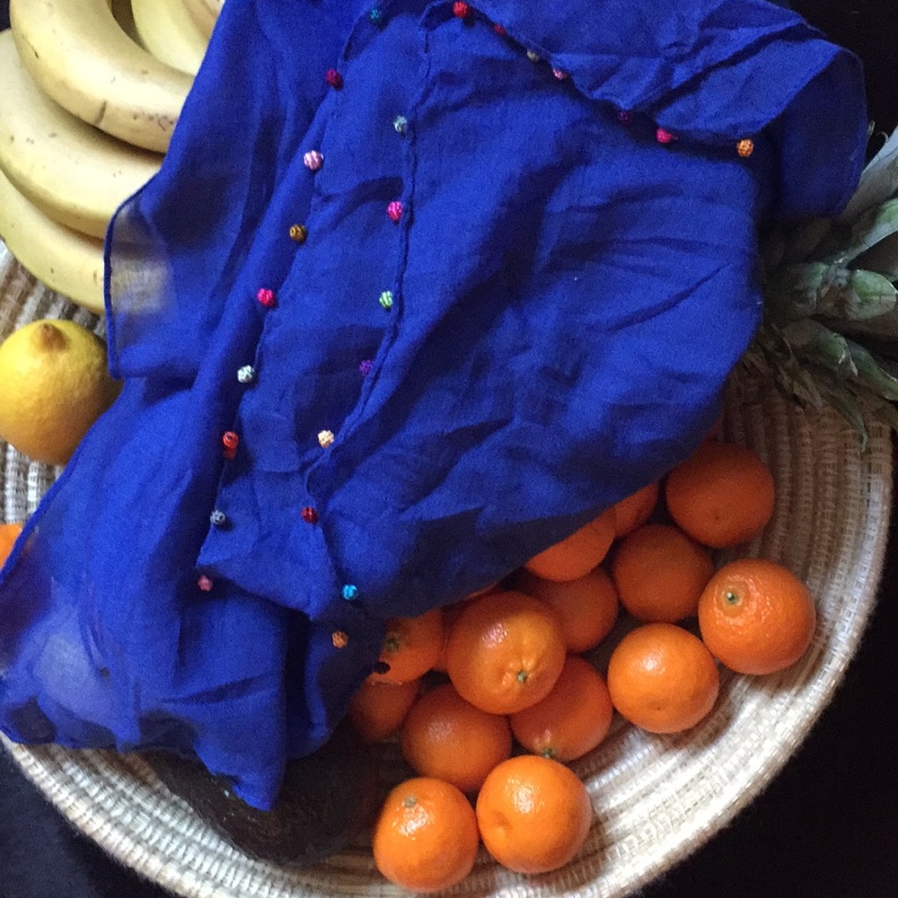 Beautiful YSL Blue Scarf